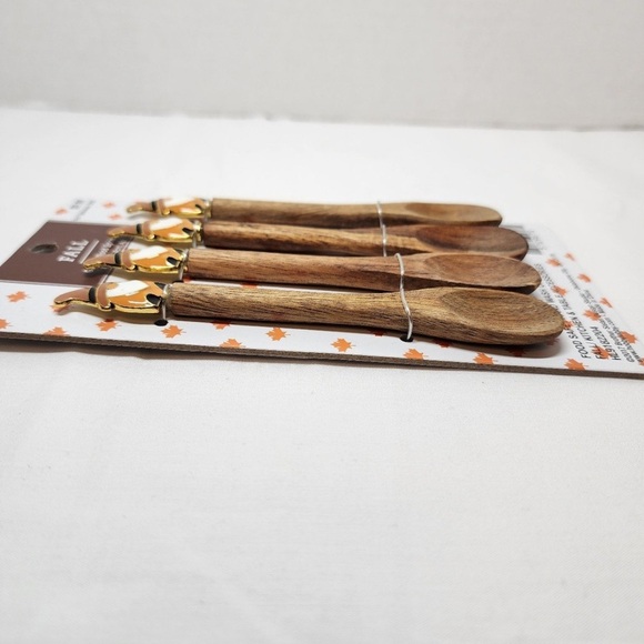 ****SOLD****Gnome Fall small wooden spoons set of 4 - Picture 3 of 4